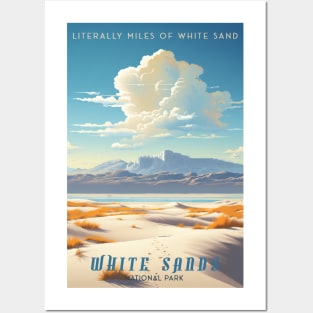 White Sands National Park Travel Poster Posters and Art